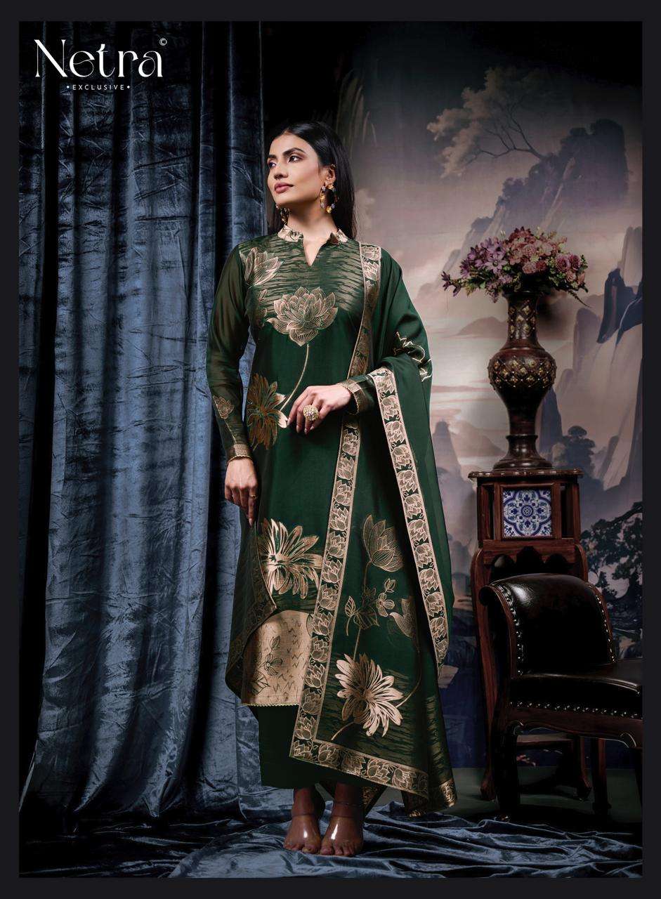 Navya Vol 2 Netra Woven Silk Pant Style Suits Manufacturer