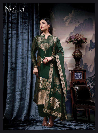 Navya Vol 2 Netra Woven Silk Pant Style Suits Manufacturer