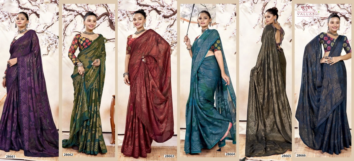 Navyashri Vallabhi Prints Brasso Sarees Manufacturer Gujarat