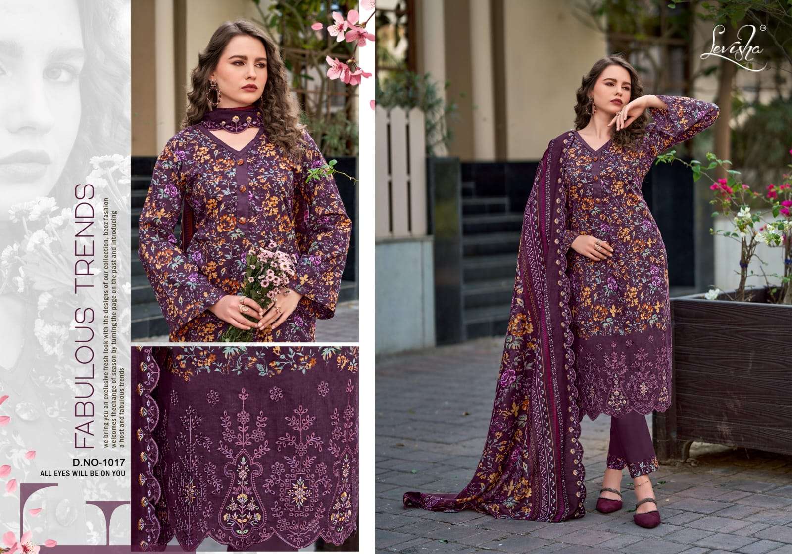 Nawazish Levisha Lawn Cotton Karachi Salwar Suits Manufacturer