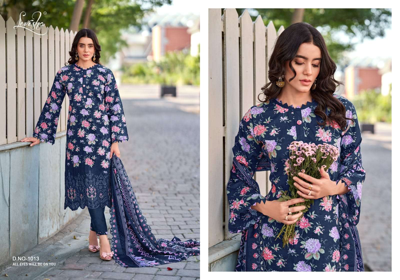 Nawazish Levisha Lawn Cotton Karachi Salwar Suits Manufacturer