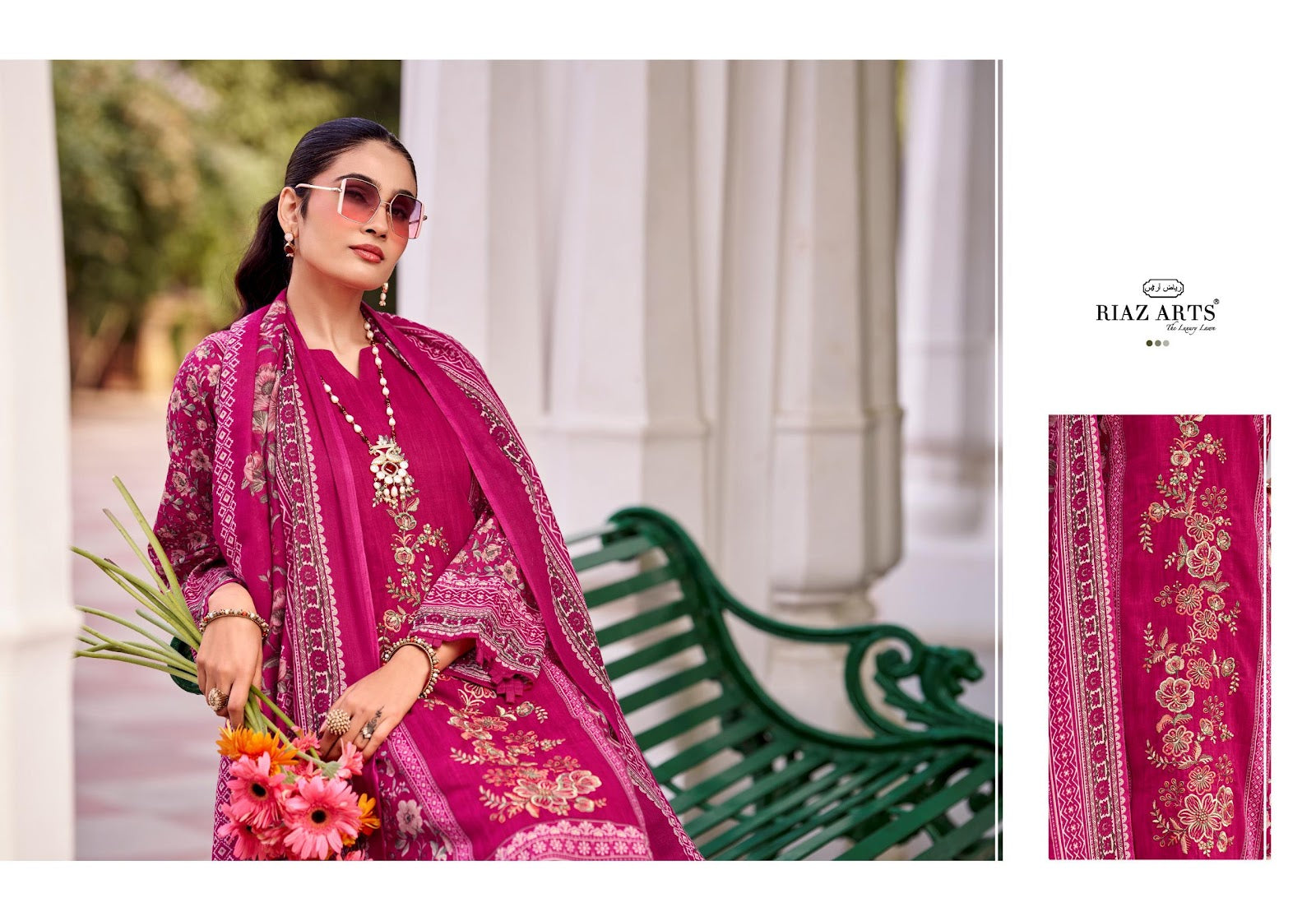 Nawazish Riaz Art Cotton Cambric Karachi Salwar Suits Supplier