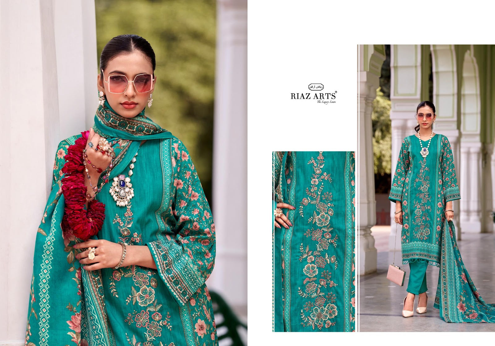Nawazish Riaz Art Cotton Cambric Karachi Salwar Suits Supplier