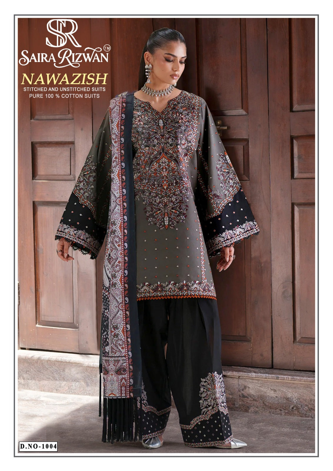 Nawazish Saira Rizwan Cotton Karachi Salwar Suits Wholesaler Gujarat