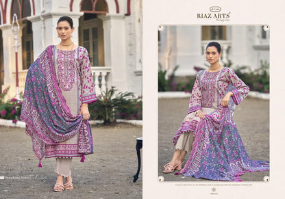 Nawazish Vol 2 0105 Riaz Art Lawn Karachi Salwar Suits Wholesaler India