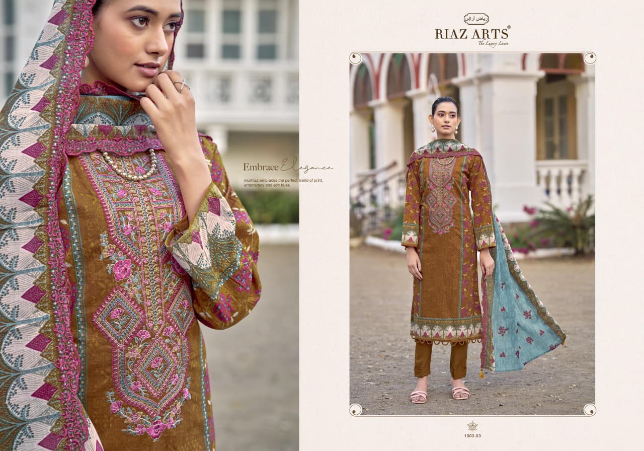 Nawazish Vol 2 0105 Riaz Art Lawn Karachi Salwar Suits Wholesaler India
