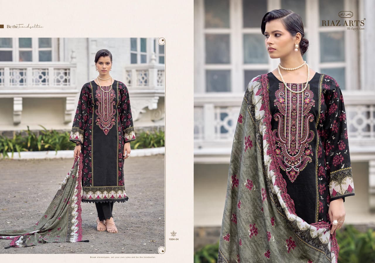 Nawazish Vol 2 0105 Riaz Art Lawn Karachi Salwar Suits Wholesaler India