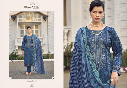 Nawazish Vol 2 0105 Riaz Art Lawn Karachi Salwar Suits Wholesaler India