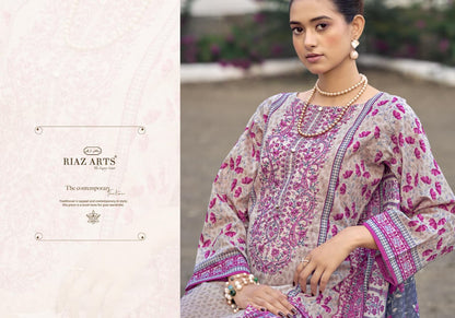 Nawazish Vol 2 0105 Riaz Art Lawn Karachi Salwar Suits Wholesaler India