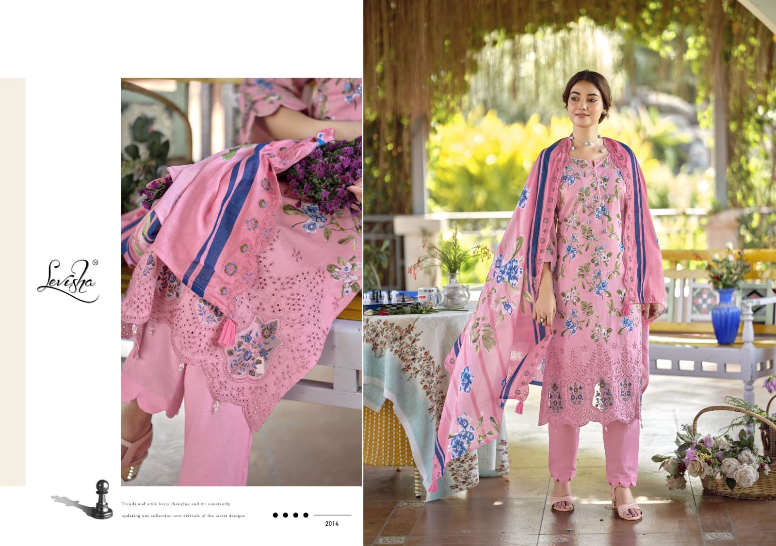 Nawazish Vol 2 Levisha Lawn Cotton Karachi Salwar Suits Wholesaler Gujarat