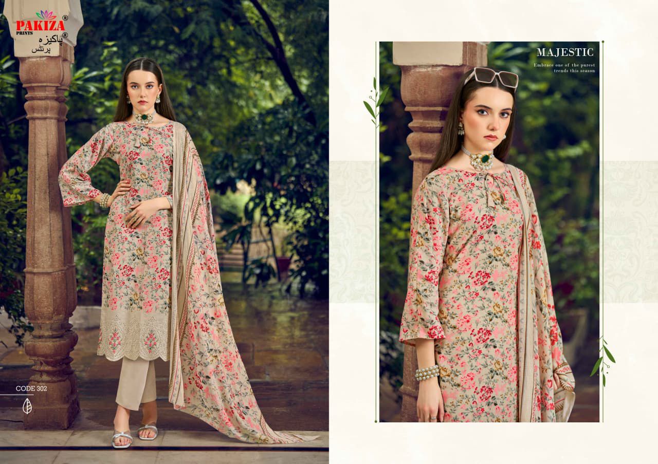 Nawazish Vol 3 Pakiza Prints Cotton Lawn Karachi Salwar Suits Exporter