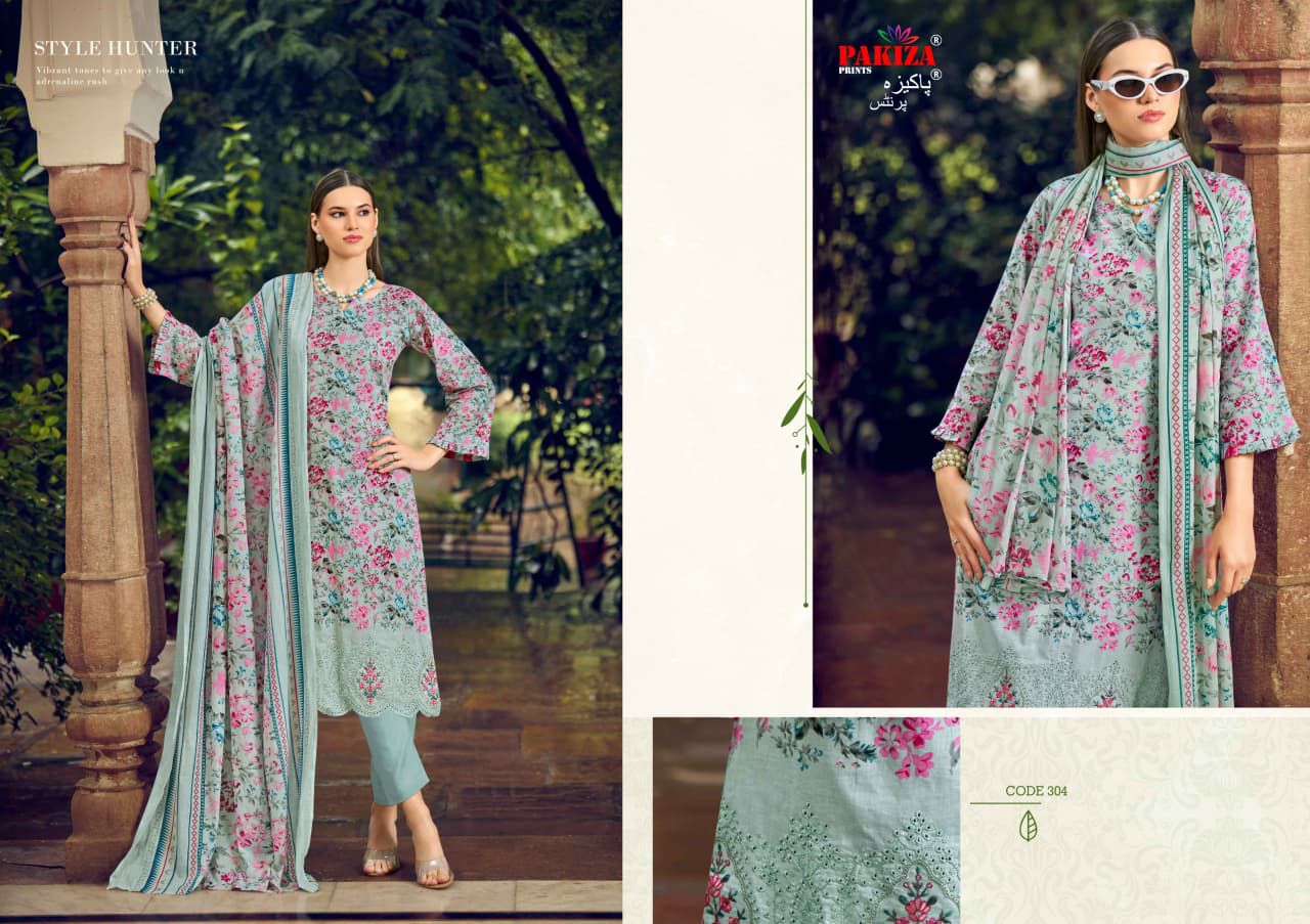 Nawazish Vol 3 Pakiza Prints Cotton Lawn Karachi Salwar Suits Exporter
