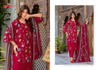Nawazish Vol 4 Pakiza Prints Lawn Cotton Karachi Salwar Suits Exporter Gujarat