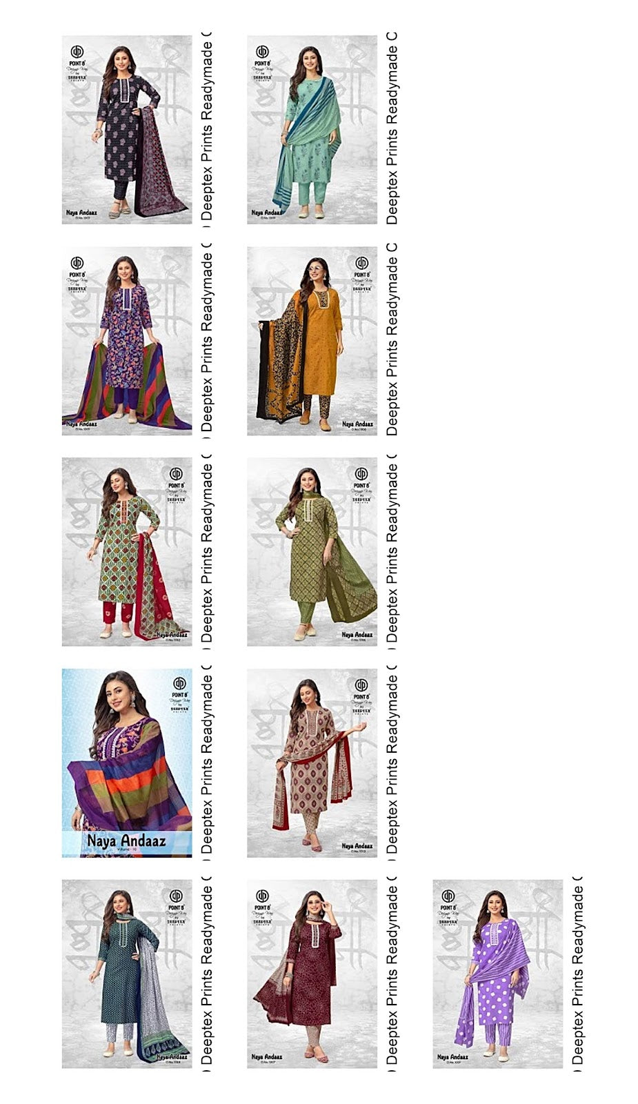 Naya Andaaz Vol 10 Deeptex Prints Readymade Cotton Pant Suits Supplier India