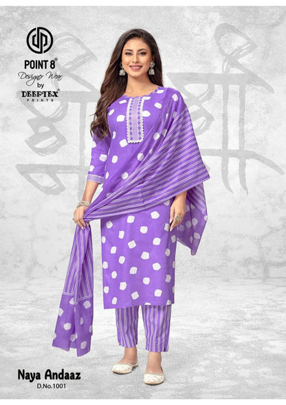 Naya Andaaz Vol 10 Deeptex Prints Readymade Cotton Pant Suits Supplier India