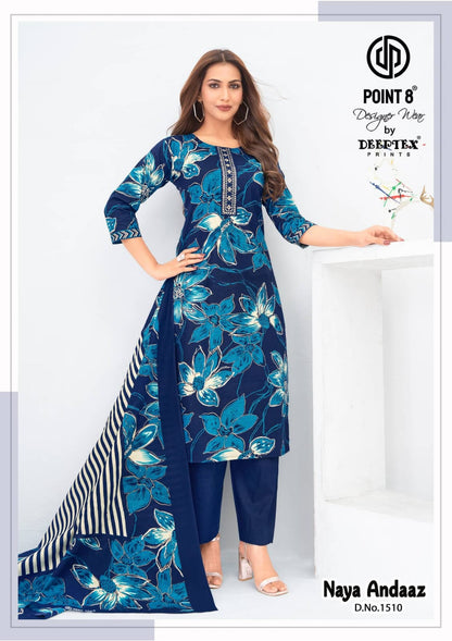 Naya Andaaz Vol 15 Deeptex Prints Readymade Cotton Pant Suits Wholesale