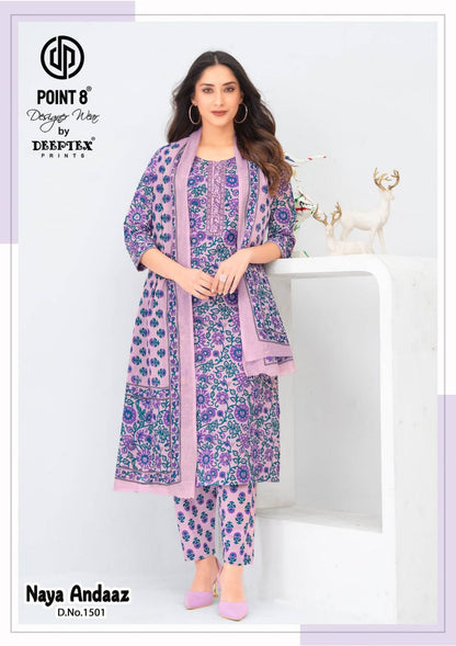 Naya Andaaz Vol 15 Deeptex Prints Readymade Cotton Pant Suits Wholesale