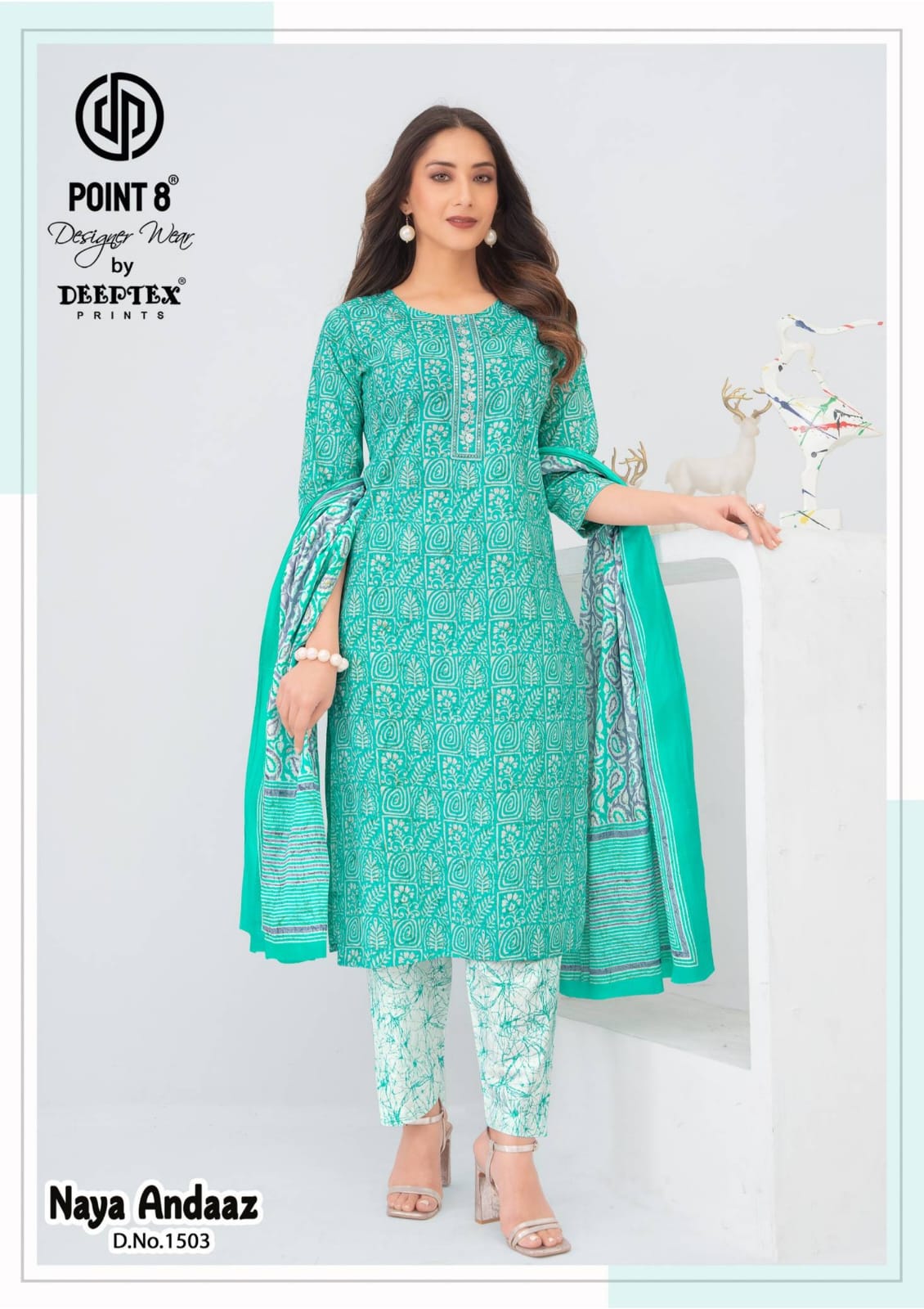 Naya Andaaz Vol 15 Deeptex Prints Readymade Cotton Pant Suits Wholesale