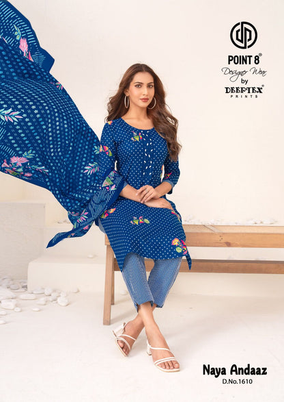 Naya Andaaz Vol 16 Deeptex Prints Readymade Cotton Pant Suits Exporter