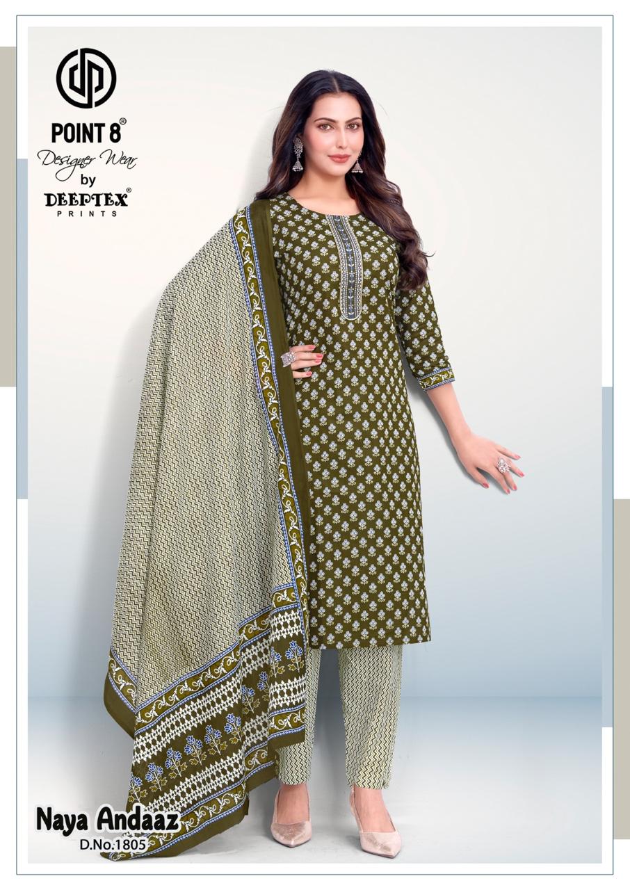Naya Andaaz Vol 18 Deeptex Prints Readymade Cotton Pant Suits Supplier Gujarat