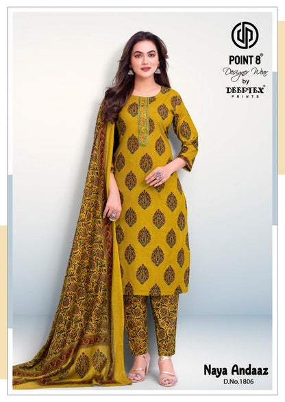 Naya Andaaz Vol 18 Deeptex Prints Readymade Cotton Pant Suits Supplier Gujarat