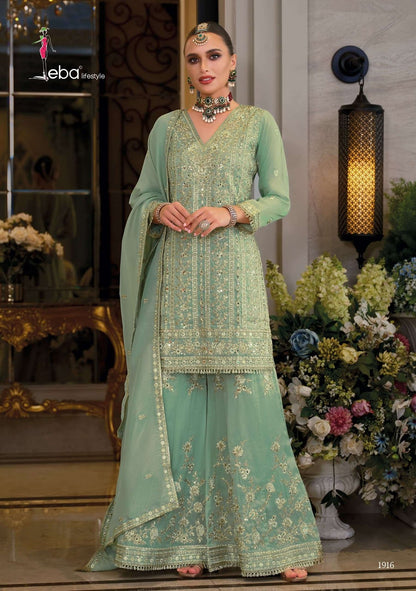 Nayaab Eba Lifestyle Shimmer Pakistani Readymade Suits Manufacturer Gujarat