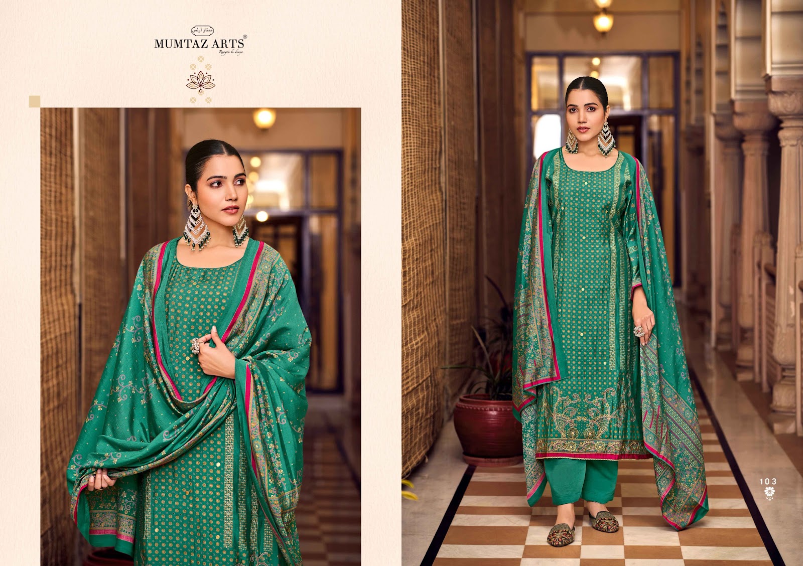 Nayaab Mannat Mumtaz Arts Viscose Muslin Karachi Salwar Suits Manufacturer