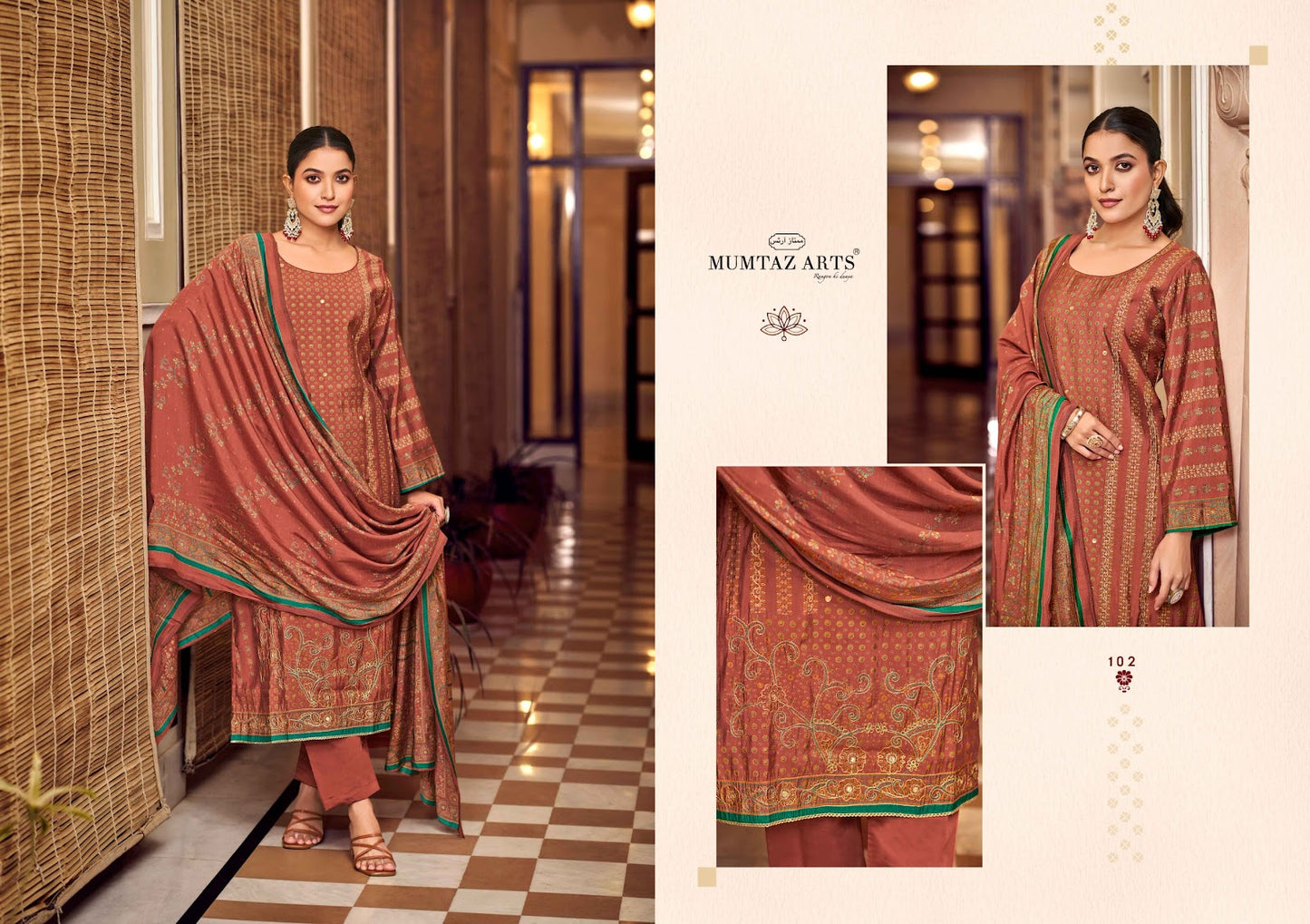 Nayaab Mannat Mumtaz Arts Viscose Muslin Karachi Salwar Suits Manufacturer