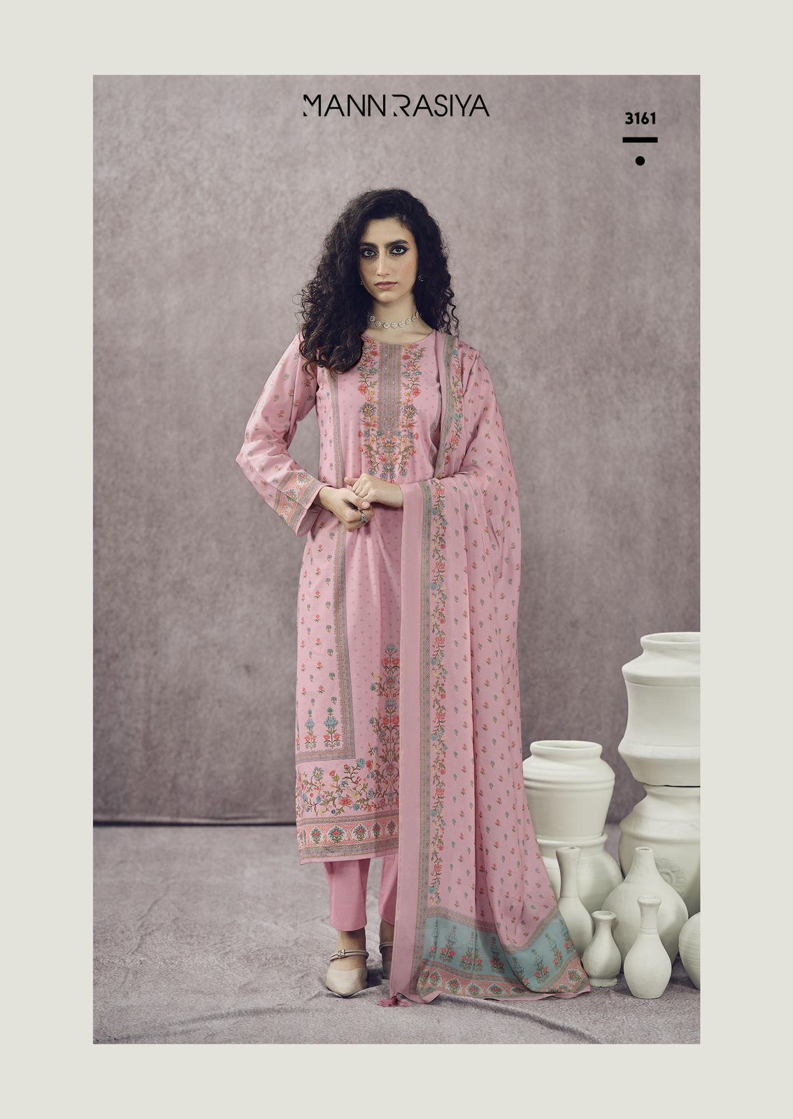 Nayaab Mannrasiya Cambric Cotton Pant Style Suits Wholesale