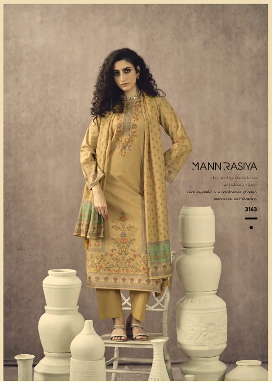 Nayaab Mannrasiya Cambric Cotton Pant Style Suits Wholesale