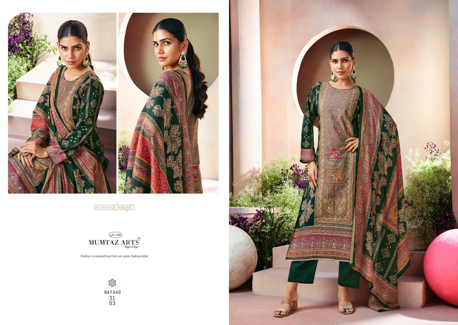 Nayaab Vol 4 Mumtaz Arts Viscose Muslin Karachi Salwar Suits Wholesaler Ahmedabad