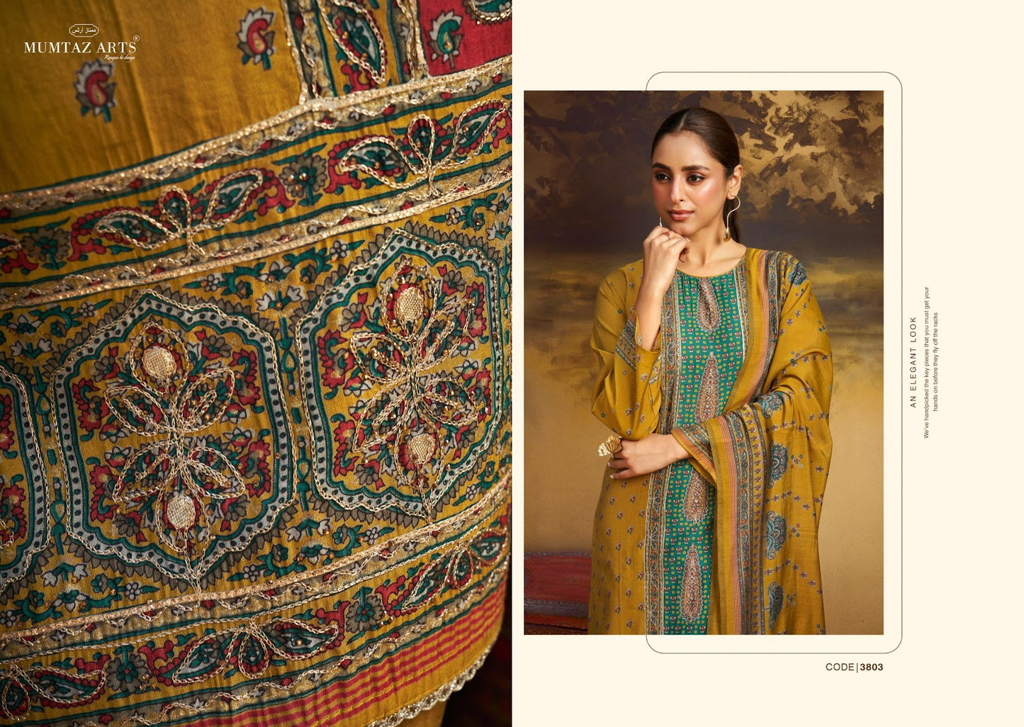 Nayaab Vol 5 Mumtaz Arts Pure Viscose Muslin Karachi Salwar Suits Supplier Ahmedabad