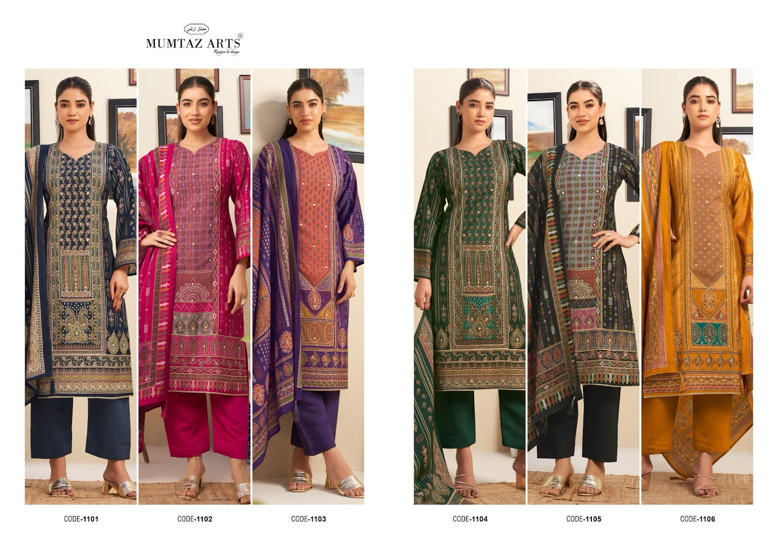 Nayaab Vol 7 Mumtaz Arts Viscose Muslin Karachi Salwar Suits Wholesaler Ahmedabad