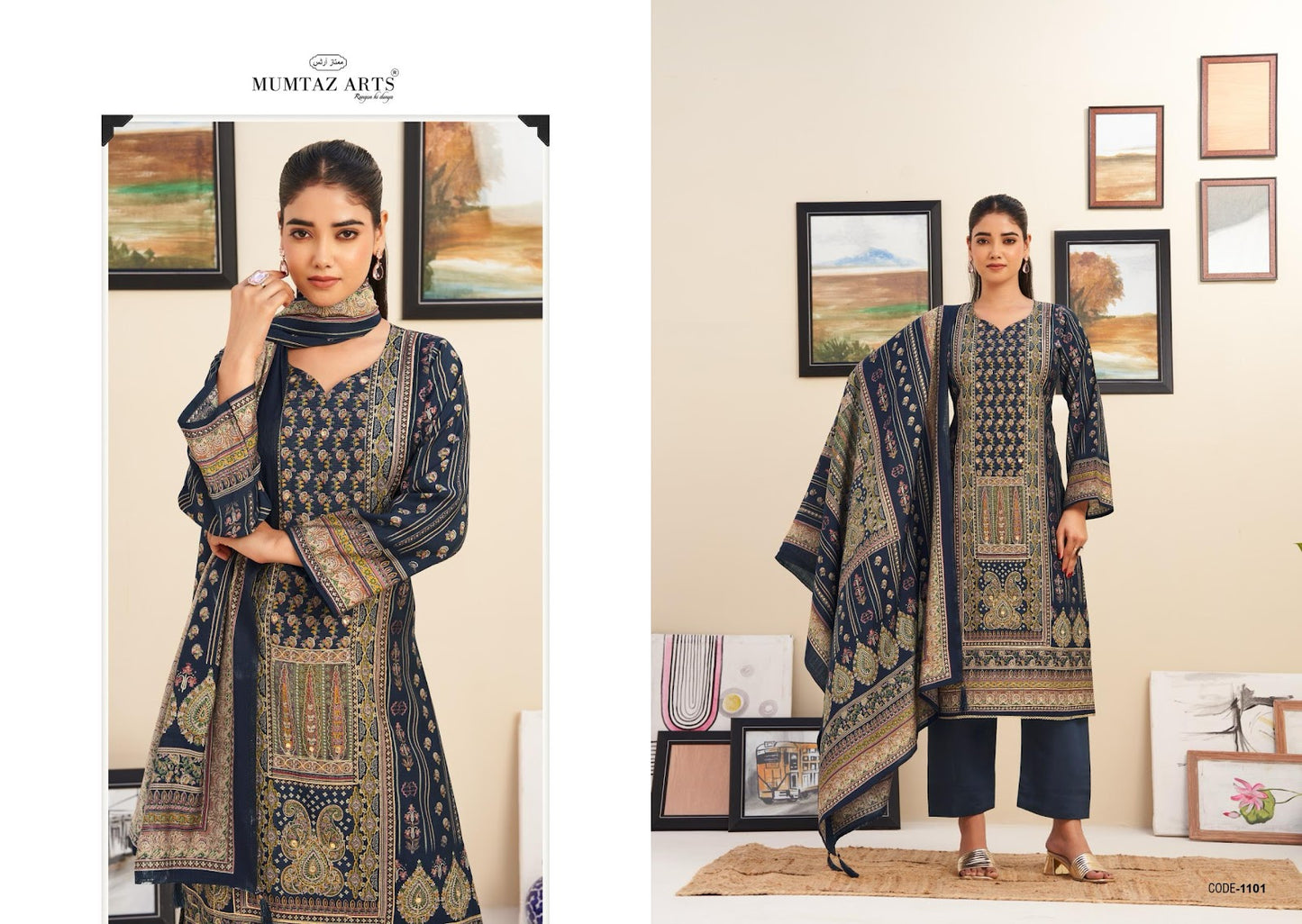 Nayaab Vol 7 Mumtaz Arts Viscose Muslin Karachi Salwar Suits Wholesaler Ahmedabad