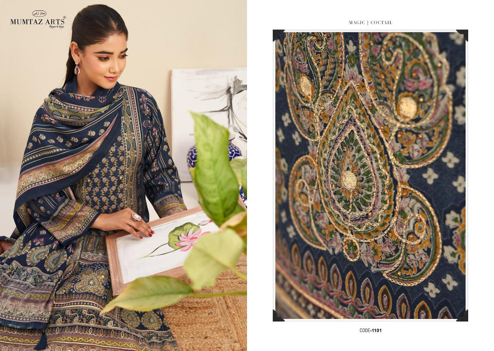 Nayaab Vol 7 Mumtaz Arts Viscose Muslin Karachi Salwar Suits Wholesaler Ahmedabad