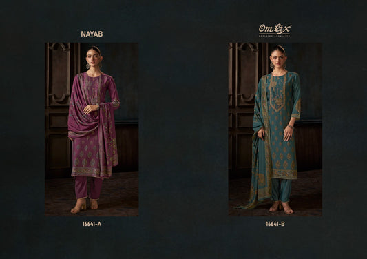 Nayab Omtex Radiant Silk Pant Style Suits Wholesaler Ahmedabad