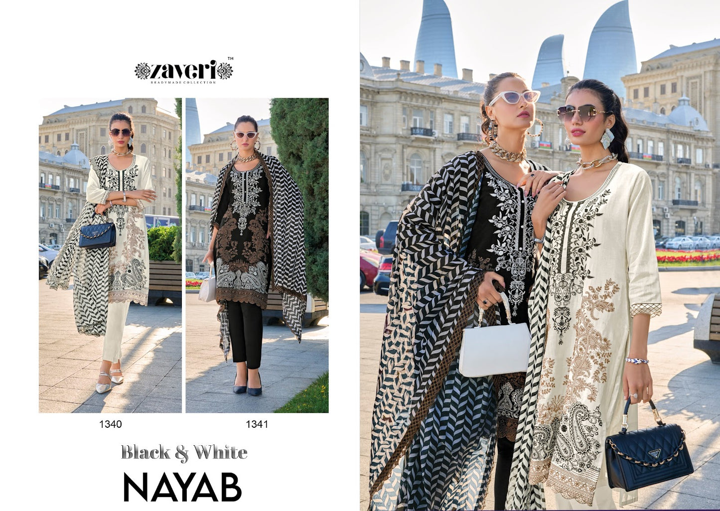 Nayab Zaveri Cotton Pakistani Readymade Suits Wholesale