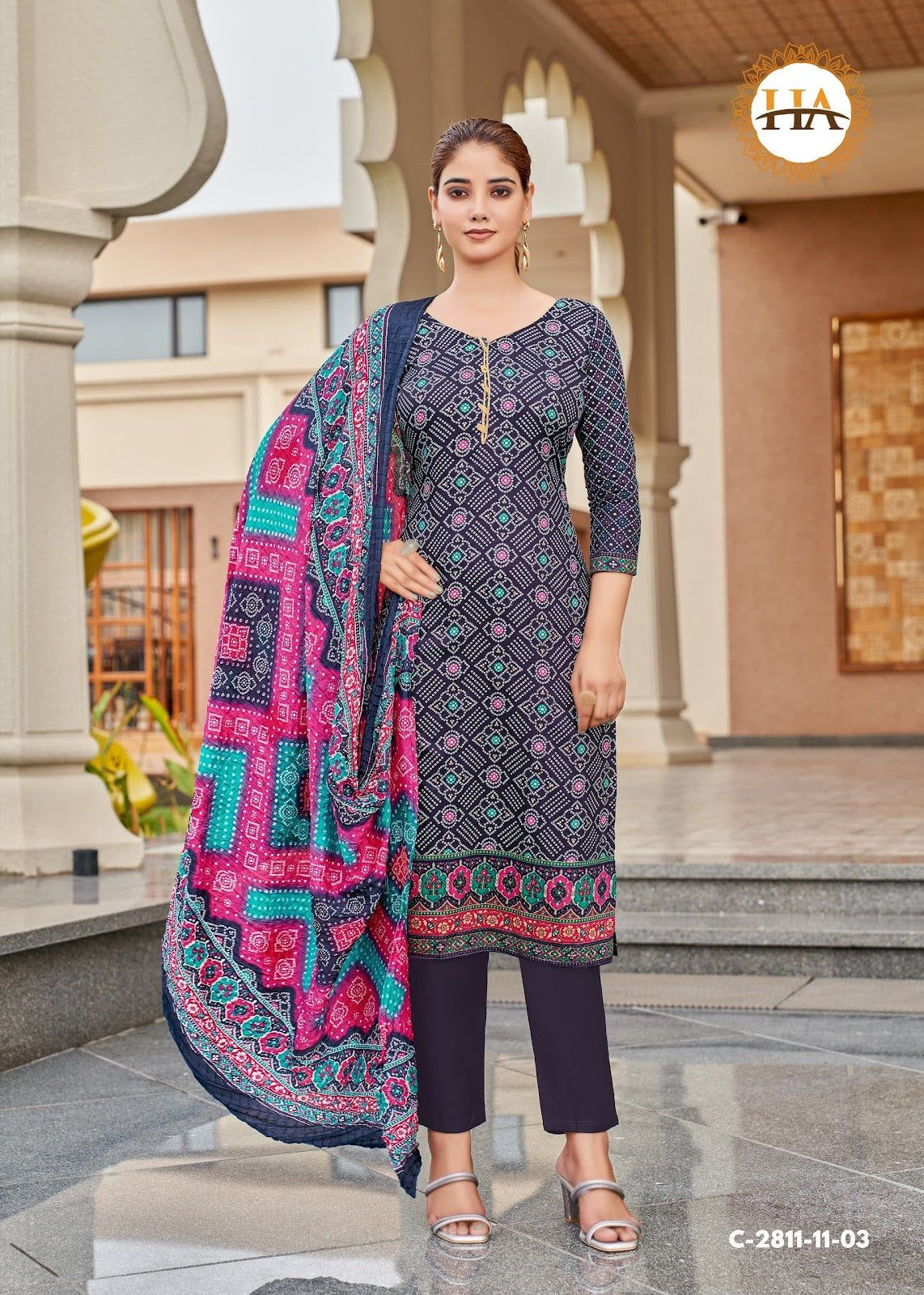 Nayan Edition 7 Harshit Fashion Pure Zam Pant Style Suits Manufacturer Gujarat