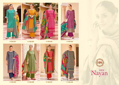 Nayan Harshit Fashion Pure Zam Pant Style Suits Manufacturer India