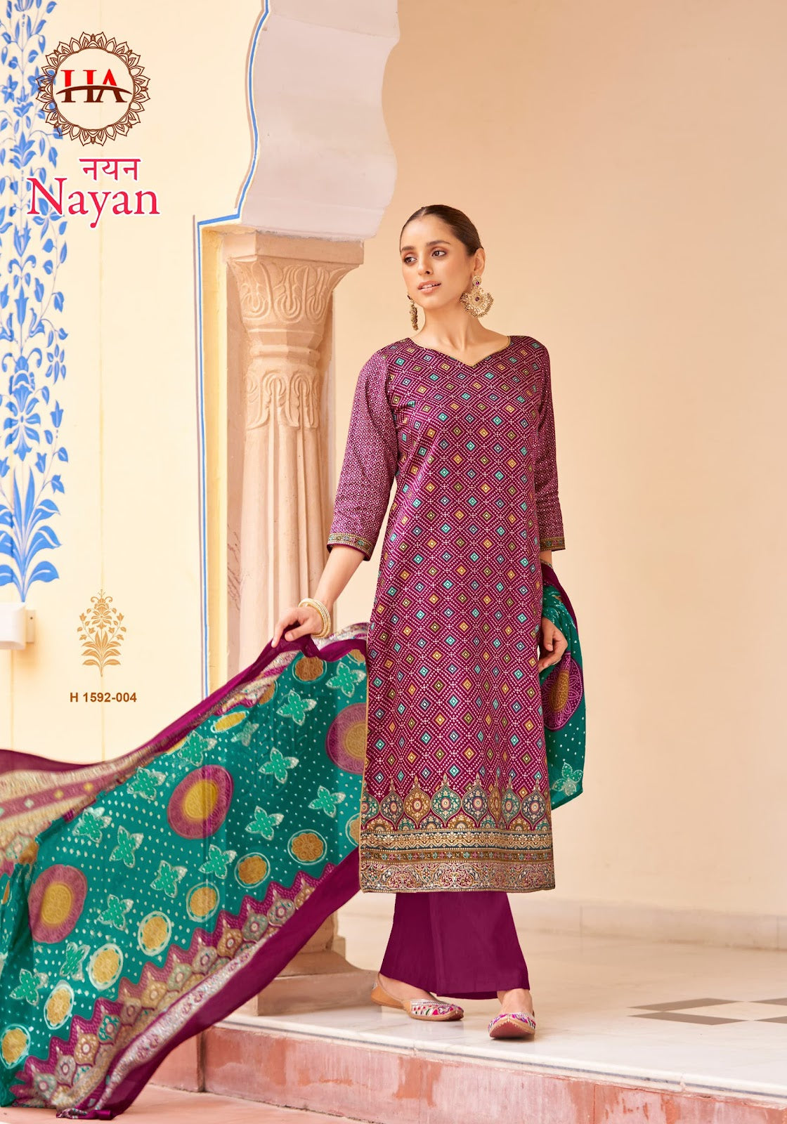 Nayan Harshit Fashion Pure Zam Pant Style Suits Manufacturer India