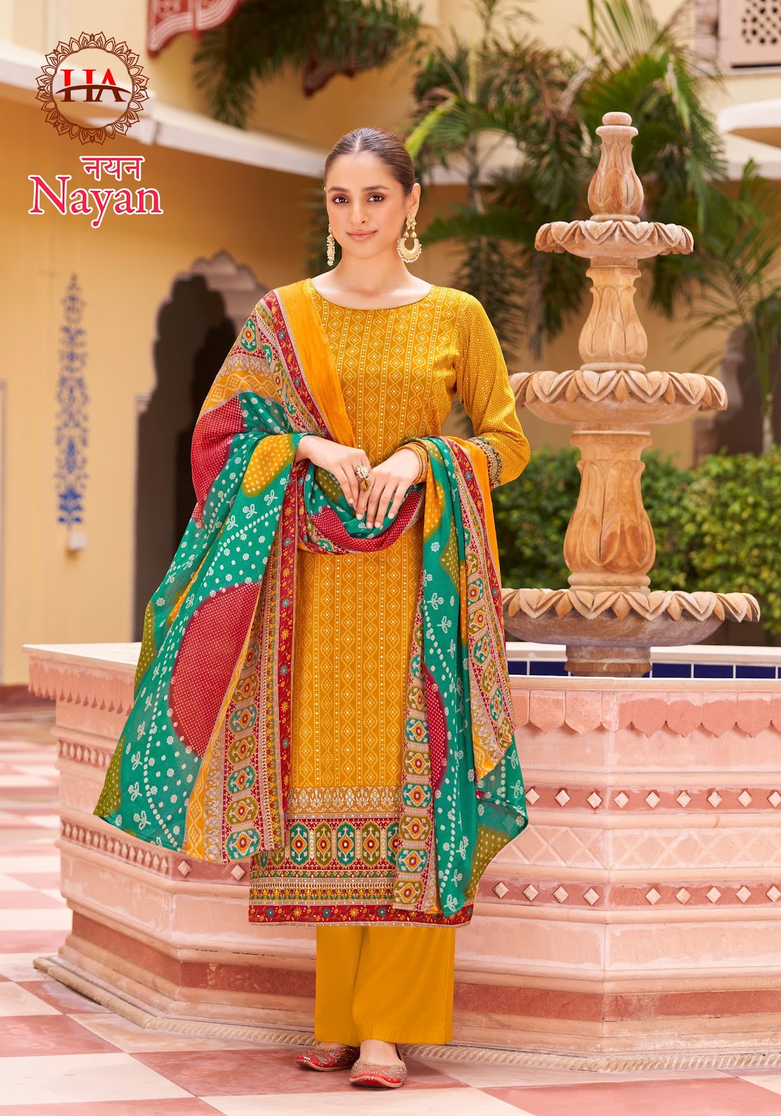 Nayan Harshit Fashion Pure Zam Pant Style Suits Manufacturer India