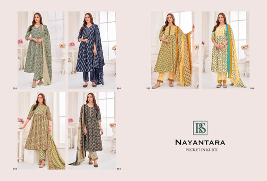 Nayantara Rangi Sangi Cotton Readymade Pant Style Suits Supplier Ahmedabad
