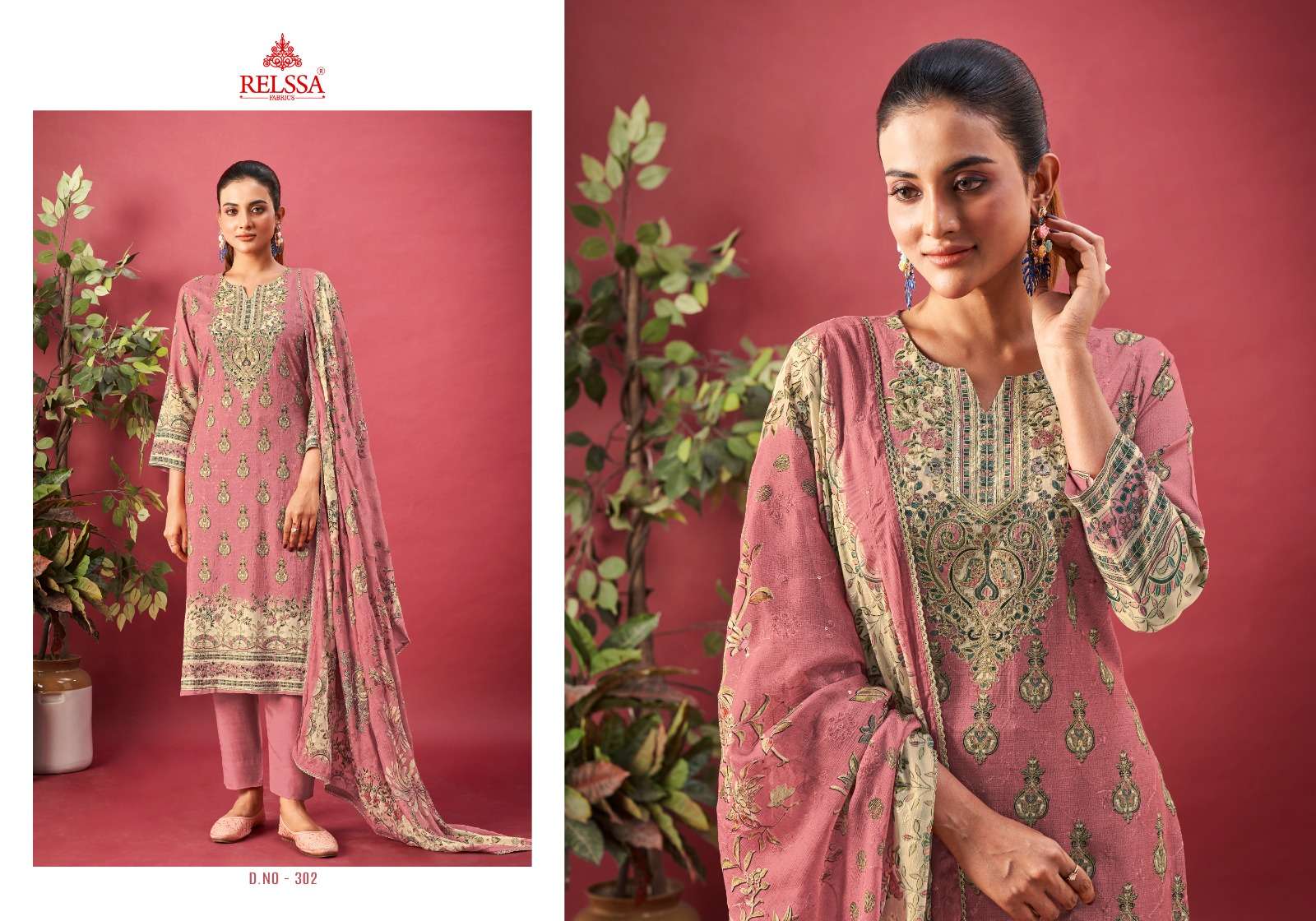 Nayantara Vol 3 Relssa Fabrics Pant Style Suits Wholesale Price