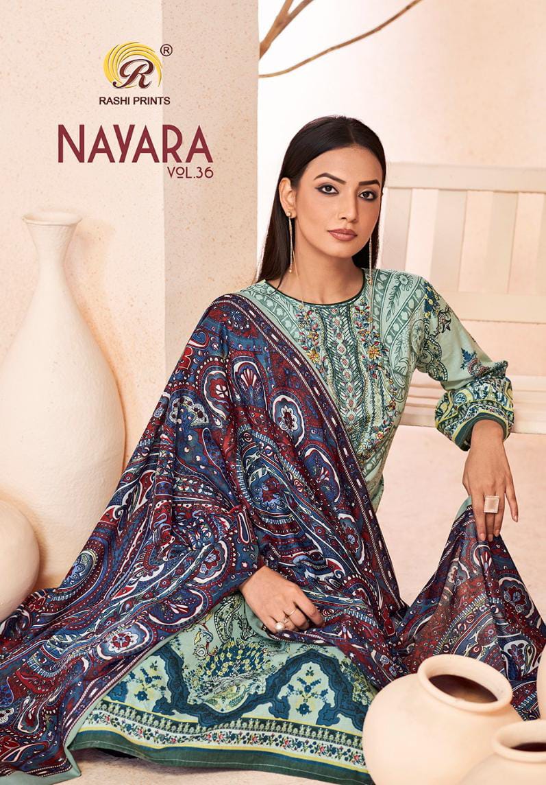 Nayara Vol 36 Rashi Prints Cambric Cotton Karachi Salwar Suits Wholesaler India