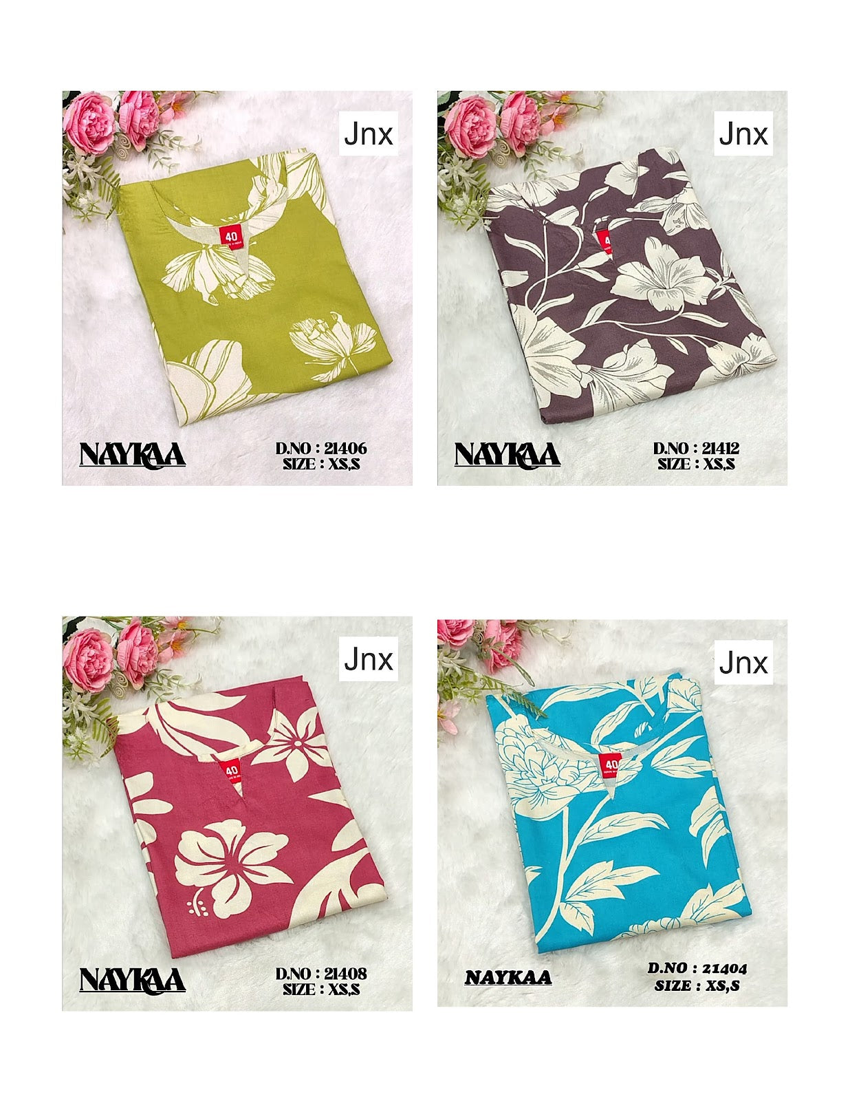 Naykaa Jnx Rayon Kurtis Wholesaler India