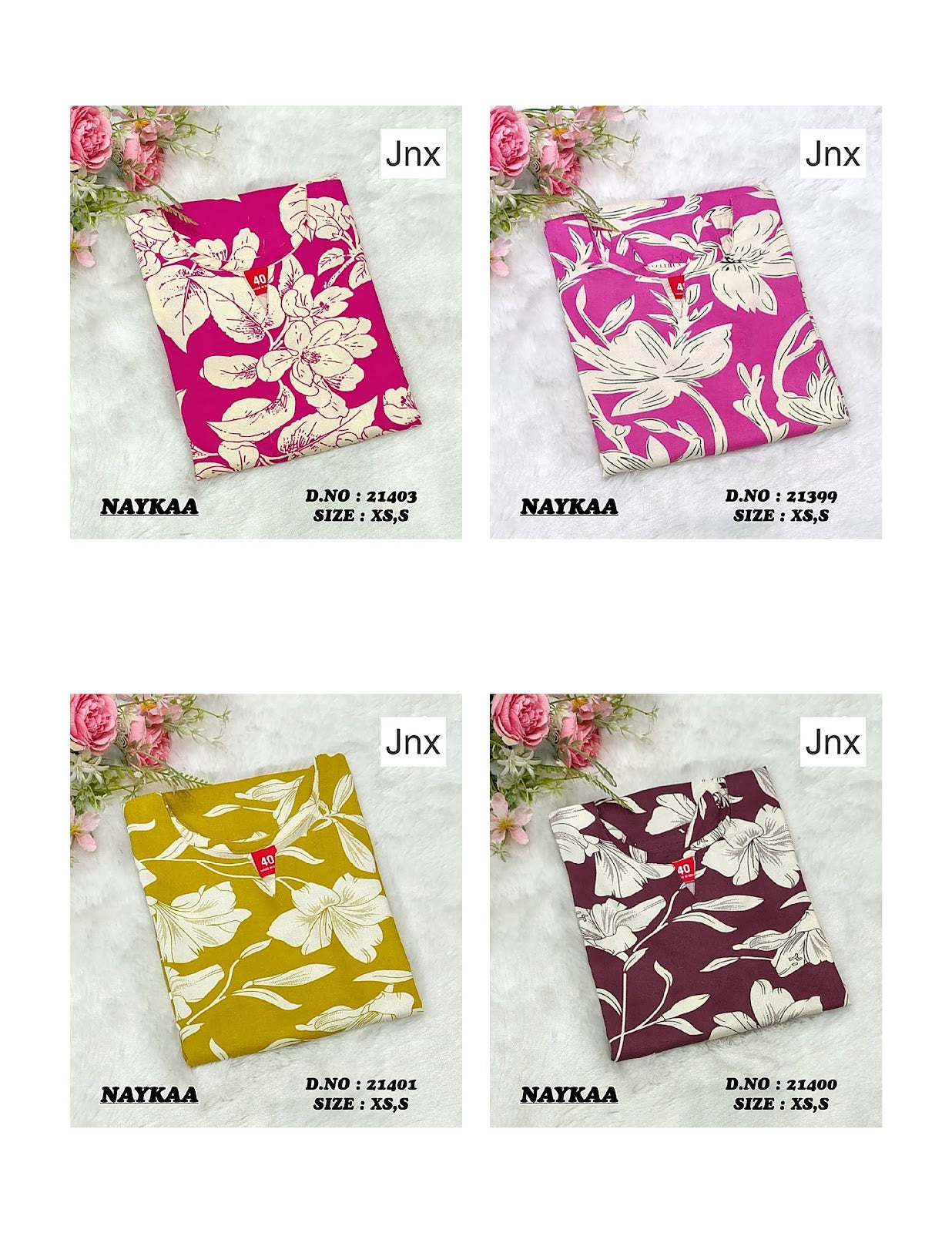 Naykaa Jnx Rayon Kurtis Wholesaler India