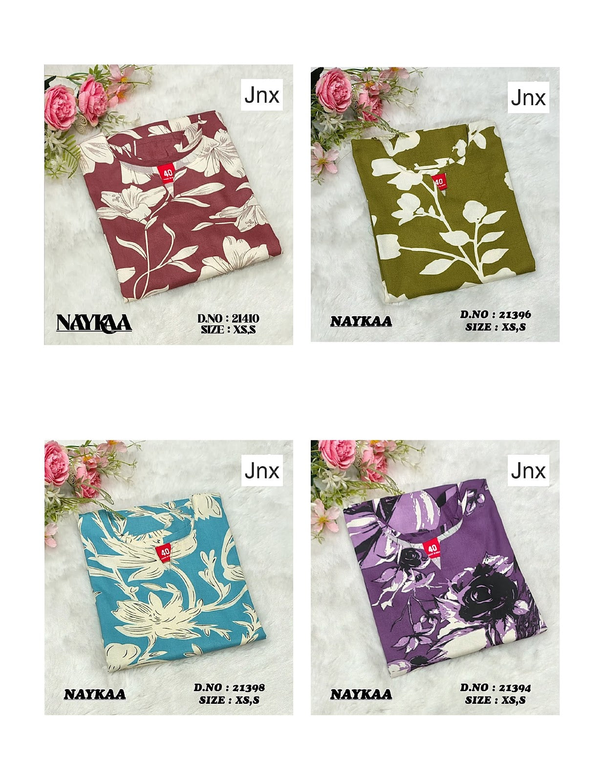 Naykaa Jnx Rayon Kurtis Wholesaler India