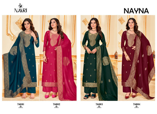 Nayna Naari Dola Jacquard Pant Style Suits