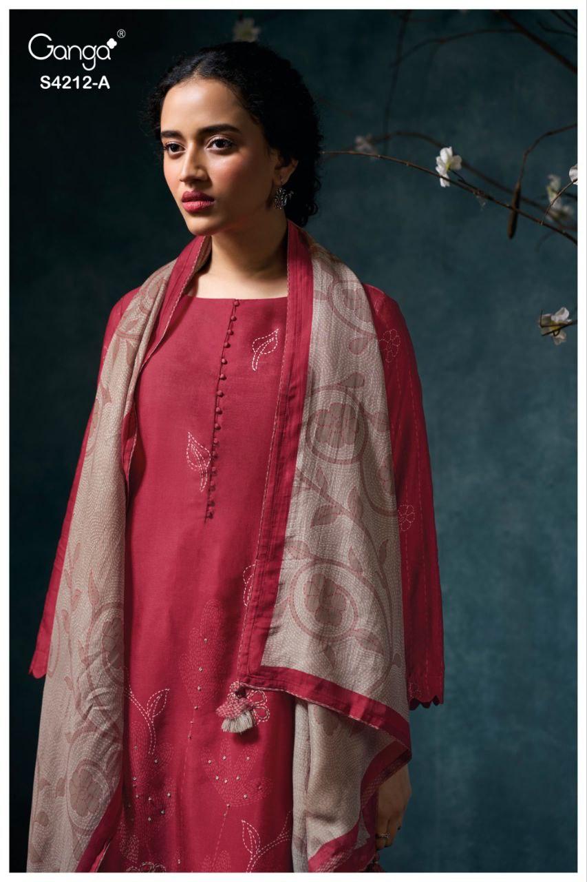 Nayra 4212 Ganga Pure Bemberg Plazzo Style Suits Exporter India