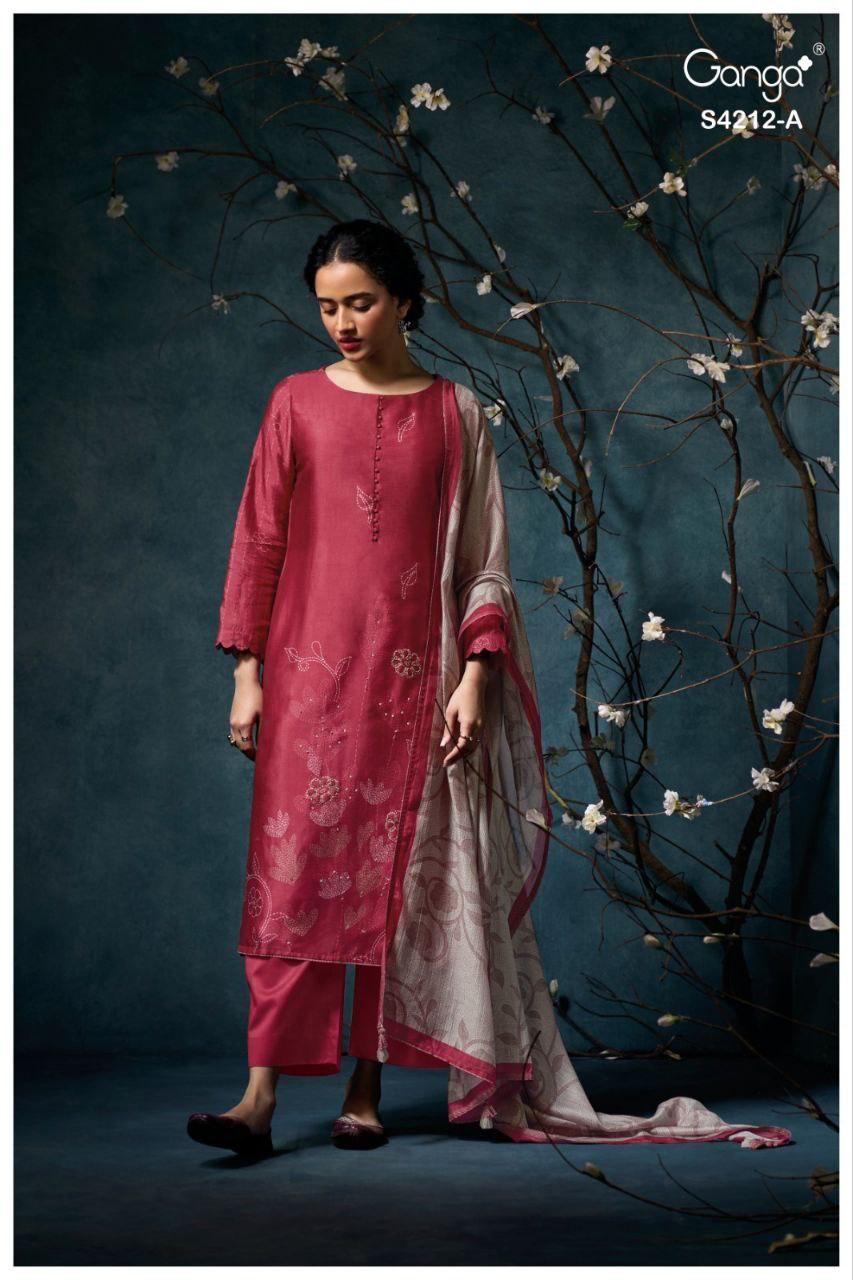 Nayra 4212 Ganga Pure Bemberg Plazzo Style Suits Exporter India